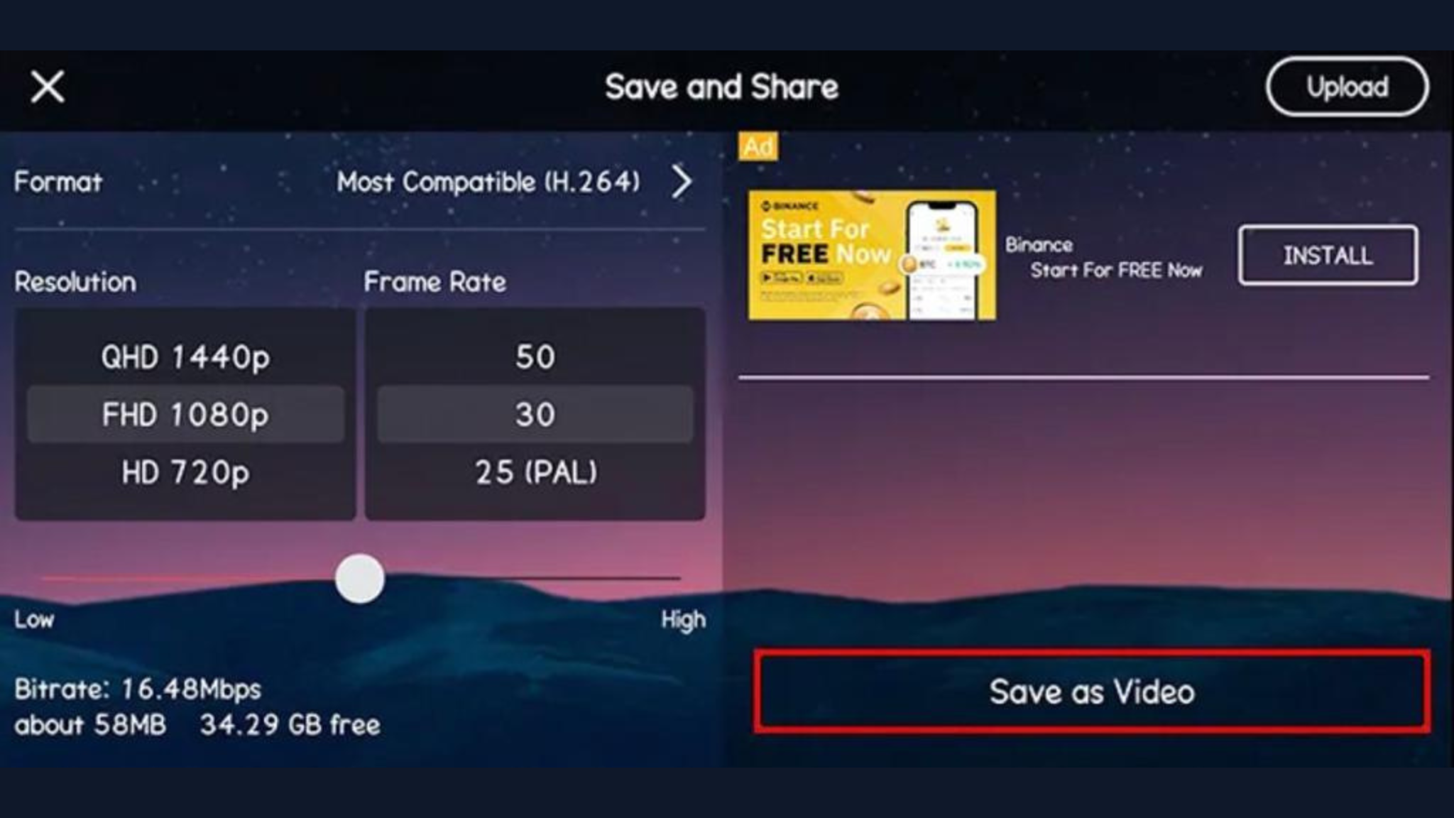 save without watermark for youtube video - Kinemaster Upload to Youtube