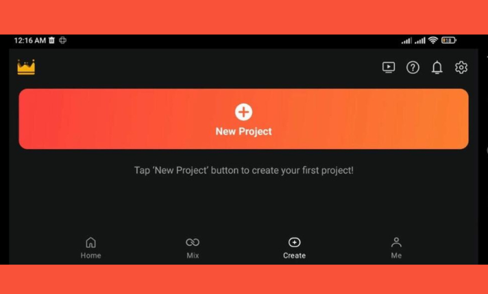 start project - for open kinemaster app- How to add transitions in kinemaster