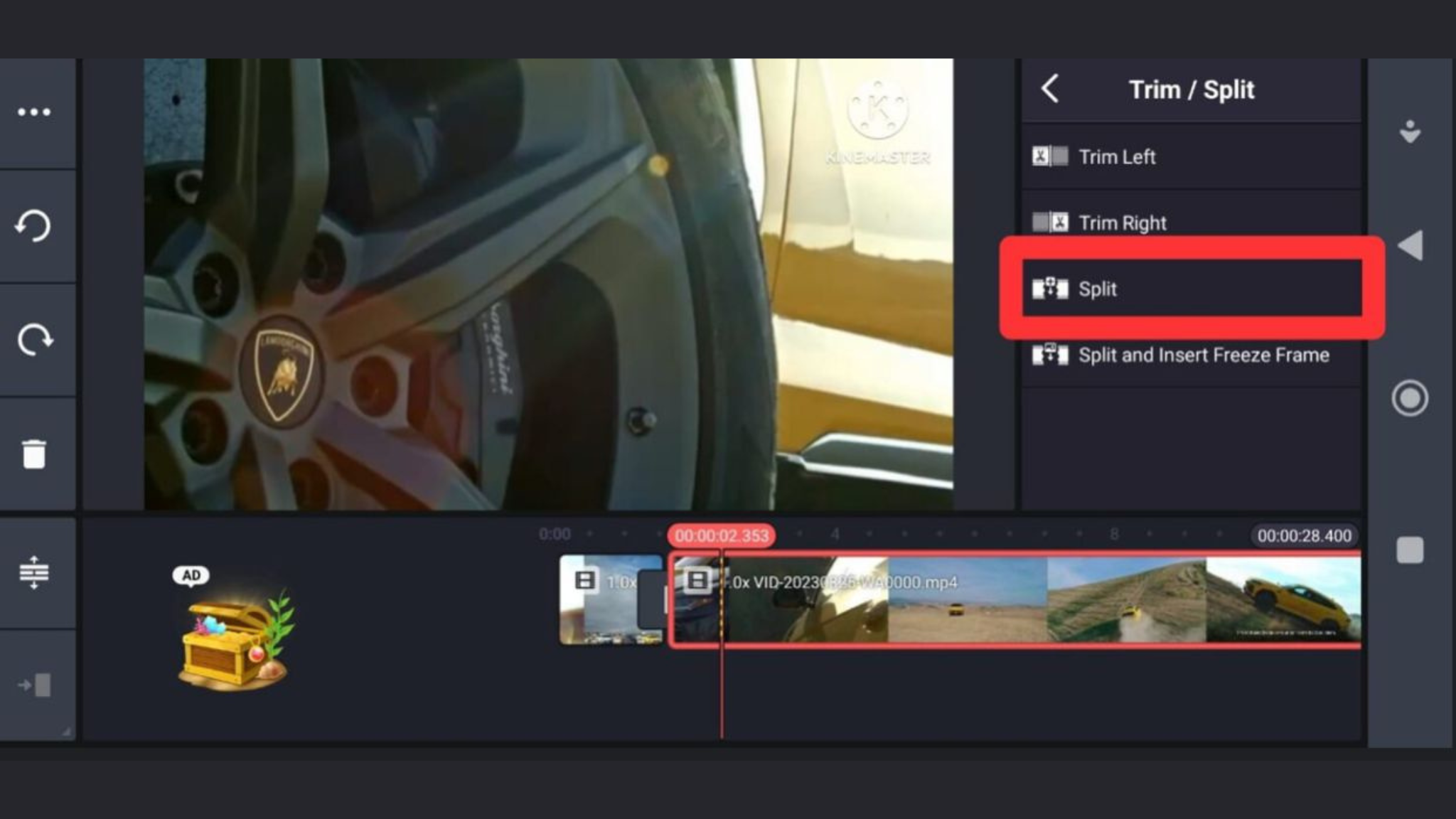 video cropping or splitting - kinemaster shake effect download